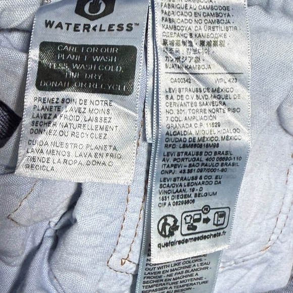 Levi 501 Women's Jeans 24W Original Fit Straight Leg - Worn in Indigo - Red Tab - Picture 9 of 10